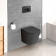 PULSADOR DOBLE DESCARGA MECANICO METAL MATE COLOR NEGRO NEGRO