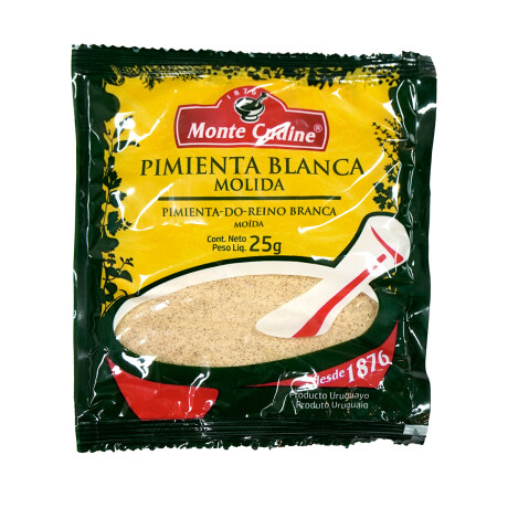 Pimienta blanca molida Monte Cudine 25g Pimienta blanca molida Monte Cudine 25g