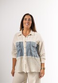 Camisa premium combinada Camisa premium combinada