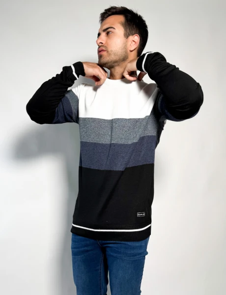 Sweater rayado tejido Pedro Blanco