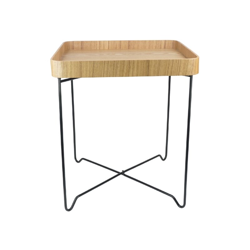 MESA AUXILIAR CUADRADA 45X45/H52CM MADERA CLARA MESA AUXILIAR CUADRADA 45X45/H52CM MADERA CLARA