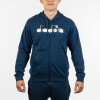 Diadora Men's Hoodie with zip PRINT- NAVY Marino
