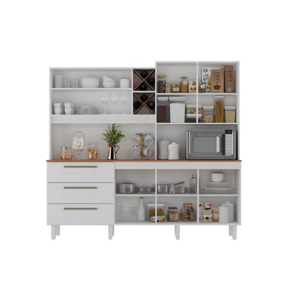 Kit de Cocina - 7 Puertas 3 Cajones - Ajax Blanco