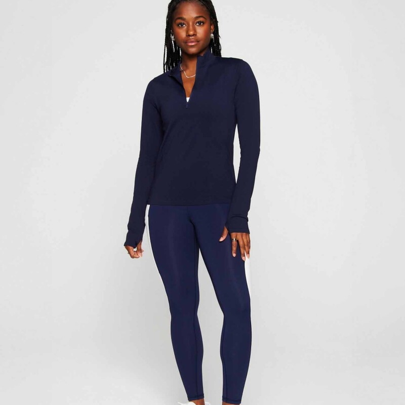 Top Feather Tech+ Half-Zip Top Mujer Deep Navy