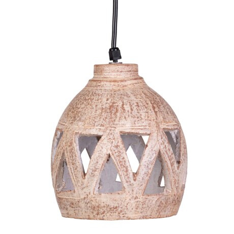 LÁMPARA DE TECHO CERAMICA NATURAL-BEIGE 33.098.041, CREMA