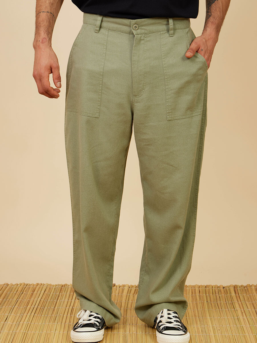 PANTALON CATTON RUSTY - Verde 