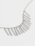 Collares Cortos Metal diferenciado Collar De Metal - Plateado