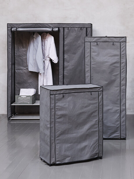 Armario DAMHUS 149x174 tela gris oscuro Armario DAMHUS 149x174 tela gris oscuro