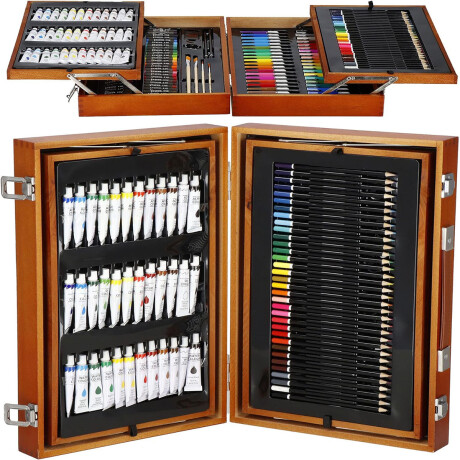 Set Arte Madera 174p Dibujo Valija Escolar Marcador - El Rey Esc002001