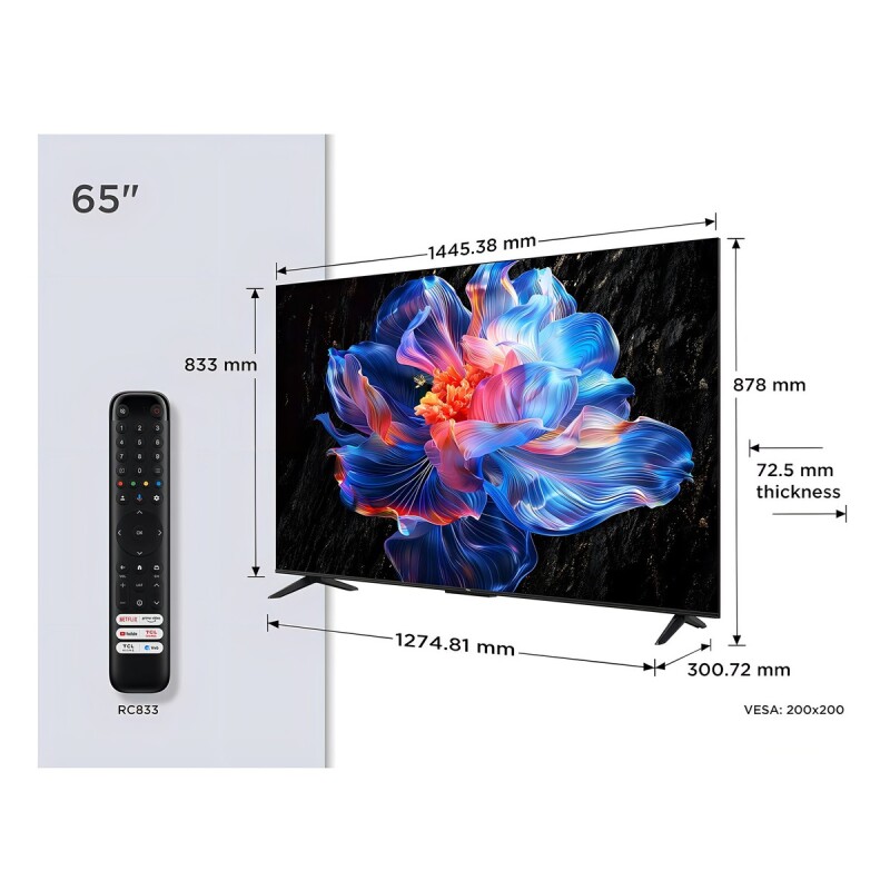 Smart Tv 65 Tcl 65v6c Qled 4k Google Tv Hdr Dolby Smart Tv 65 Tcl 65v6c Qled 4k Google Tv Hdr Dolby
