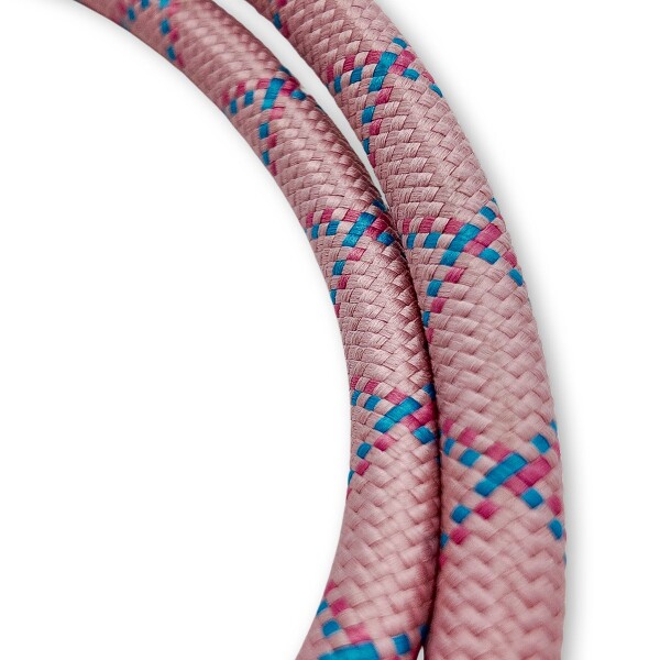 Correa Perro 110Cm Reforzada Cuerda Ergonomica Hasta 60 Kg Variante Color Rosa