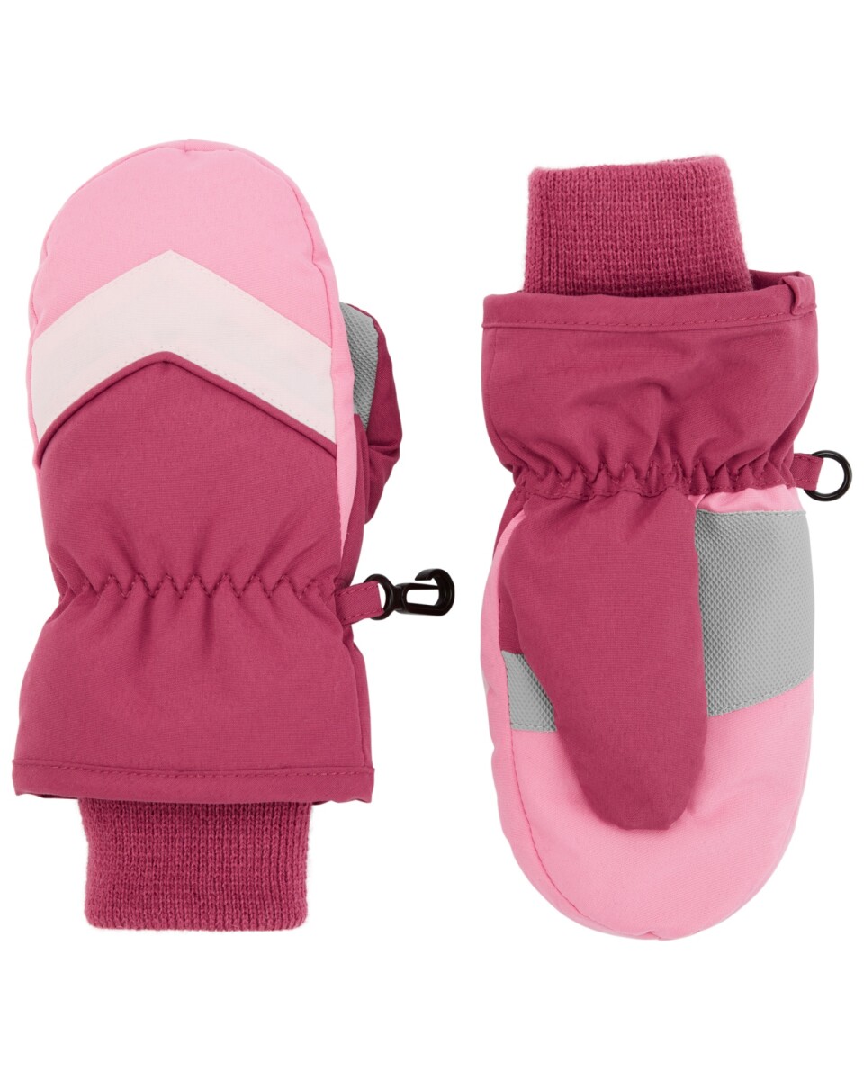 Guantes impermeables, rosados 