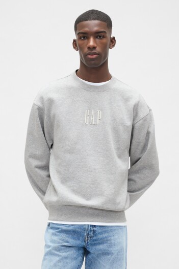 Buzo Deportivo Logo Gap Hombre Bc15 Lt Grey Heather