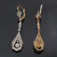 Caravanas Antiguas En Oro 18K, Brillantes Y Diamantes Caravanas Antiguas En Oro 18K, Brillantes Y Diamantes