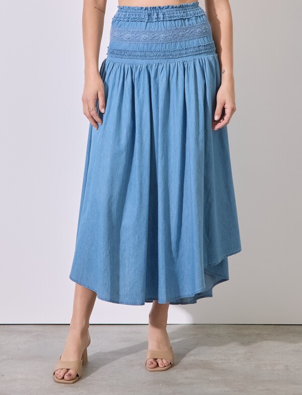 Falda Maxi Denim JEAN