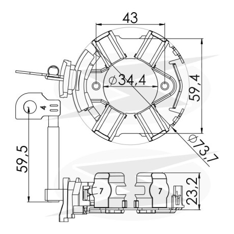 PORTA CARBONES FORD CARGO CUMMINS ELECTR. BOSCH 24V 6X18X14.5MM UNIFAP PORTA CARBONES FORD CARGO CUMMINS ELECTR. BOSCH 24V 6X18X14.5MM UNIFAP