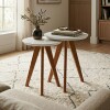 Mesa Lateral Classic - Conjunto - Línea Manhattan Blanco