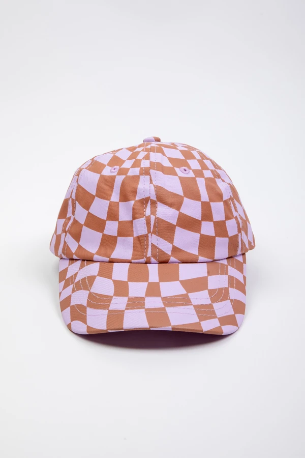 GORRO CHECKED Canela