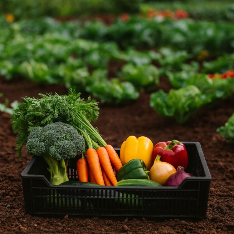 Cajón canasto organizador frutas 49cm x 30cm x 12cm NEGRO