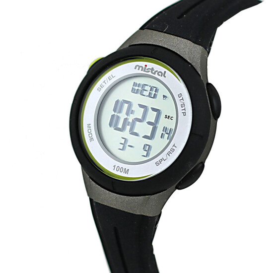 Reloj Mistral Deportivo Silicona Negro. "Producto sin caja" 0
