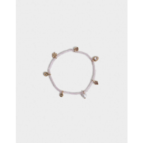 Pulsera Elástica Beads Multidijes Dorado