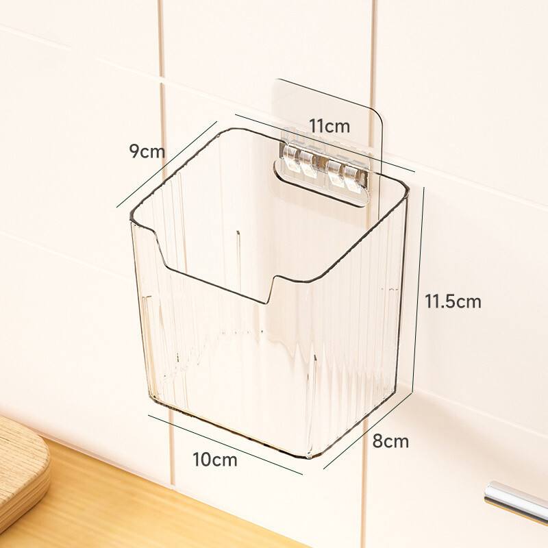 Contenedor de almacenamiento adhesivo para pared Contenedor de almacenamiento adhesivo para pared