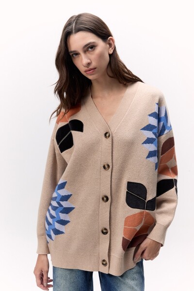 Cardigan Grecia Camel