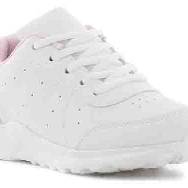 Championes Infantiles Boomerang BUZ acordonado Blanco - Rosado