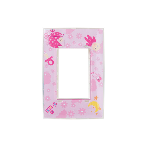 Plaqueta p/3 mód. infantil rosada - Presta Mía C51900R