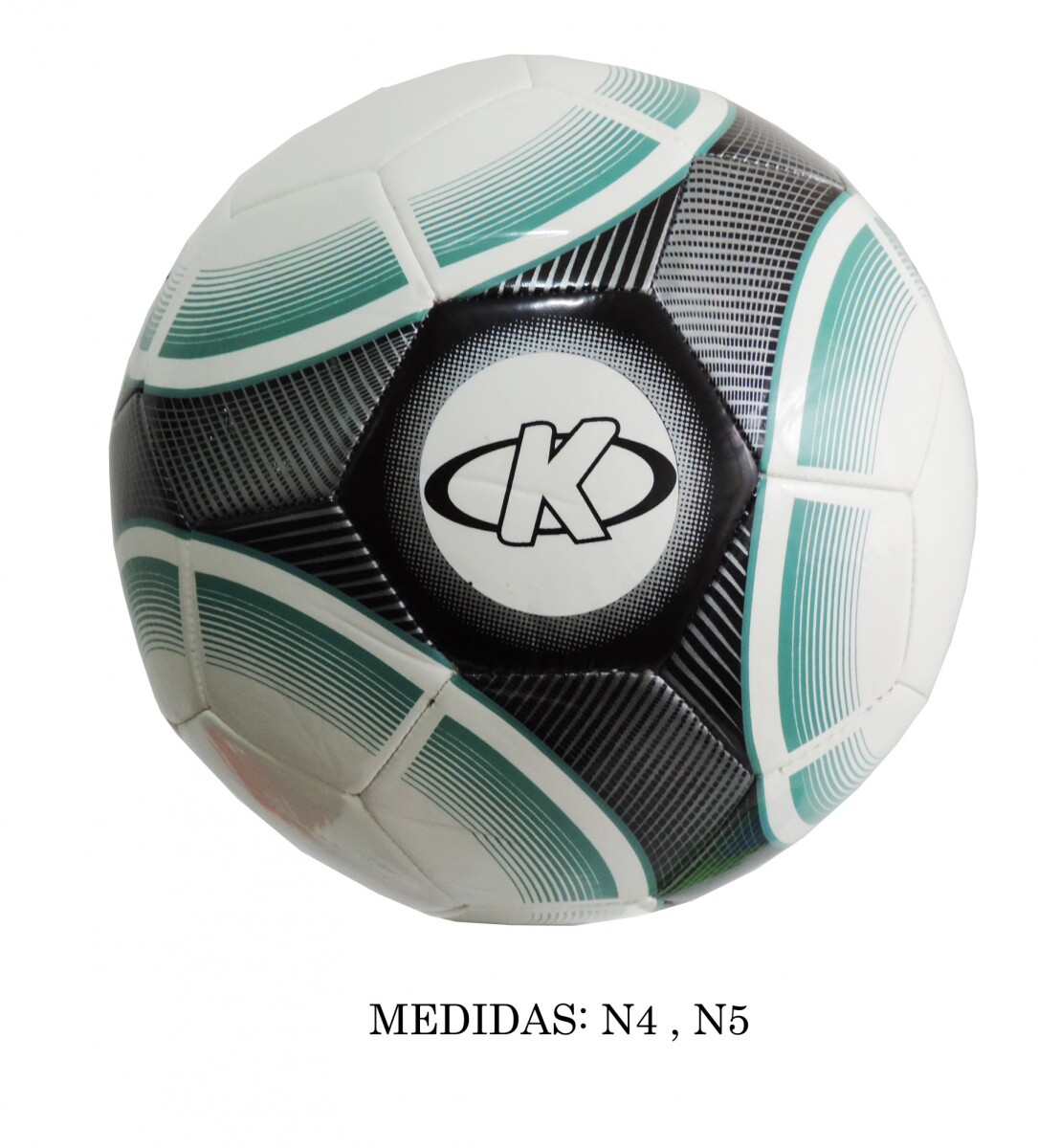 PELOTA FUTBOL K N°4 PU BL/NG/VERDE 2023 