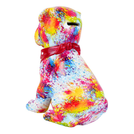 Alcancia perro bulldog multicolor Alcancia perro bulldog multicolor