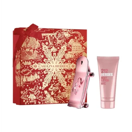 Perfume Carolina Herrera 212 Heroes Her 80ml + Body Lotion 100ml Perfume Carolina Herrera 212 Heroes Her 80ml + Body Lotion 100ml