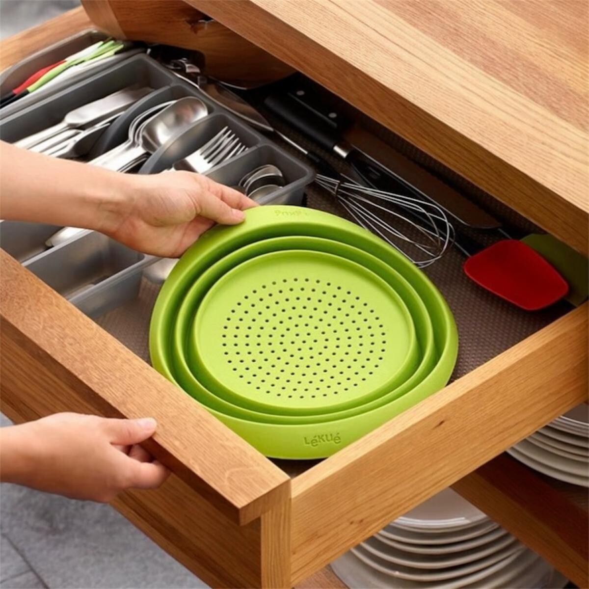 Colador Plegable de Silicona D23cm 