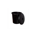 PAPELERA TACHO BASURA 34 LITROS NEGRO NEGRO