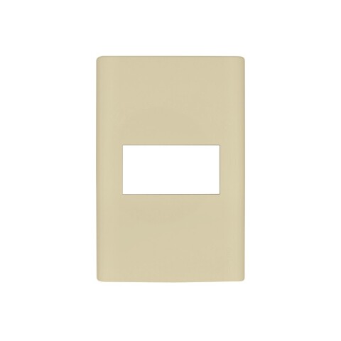 PLACA REGGIO UP C/BASTIDOR 1 MOD MARFIL PLACA REGGIO UP C/BASTIDOR 1 MOD MARFIL