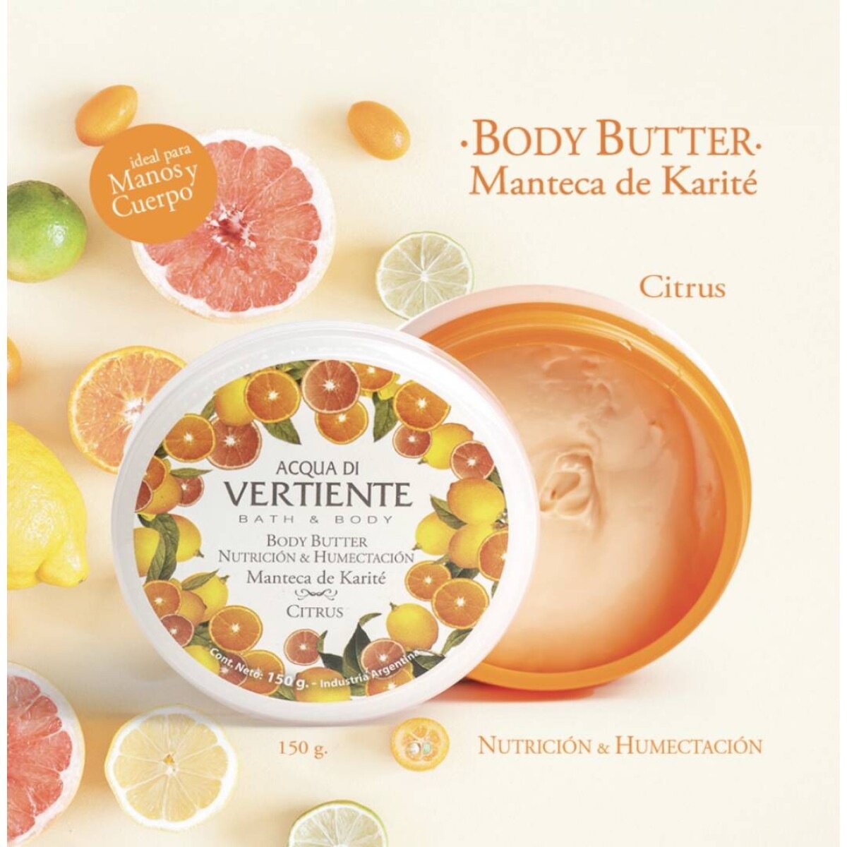 Body Butter Acqua Di Vertiente Citrus - 150 Gr 
