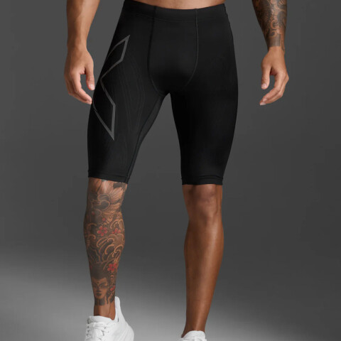Short Light Speed Compression Shorts Hombre Black/black Reflective