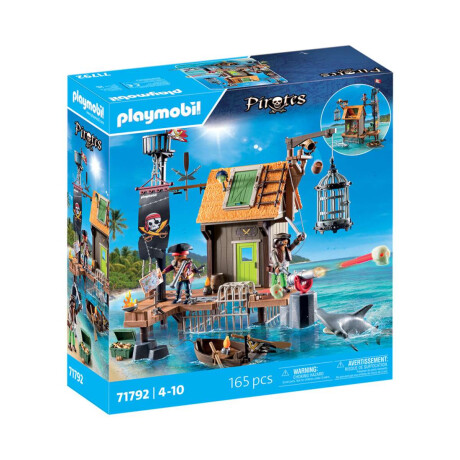 Puerto Pirata Con Tiburón Martillo Playmobil 165 Piezas