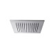 Roseta Cuadrada 20Cm Slim Cromo Brillo Para Baño