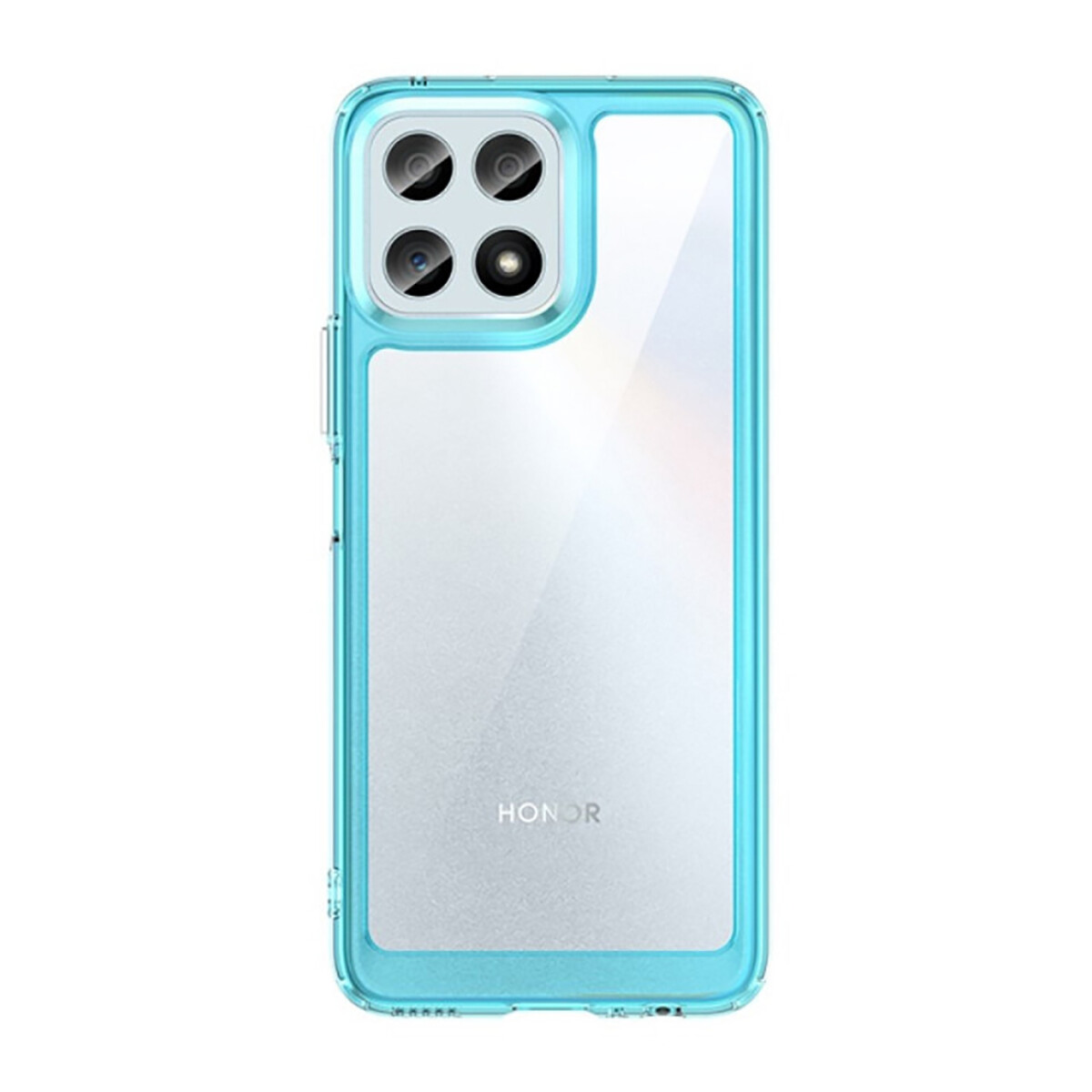 Case Transparente con Borde de Color Honor X6 - Turquesa 