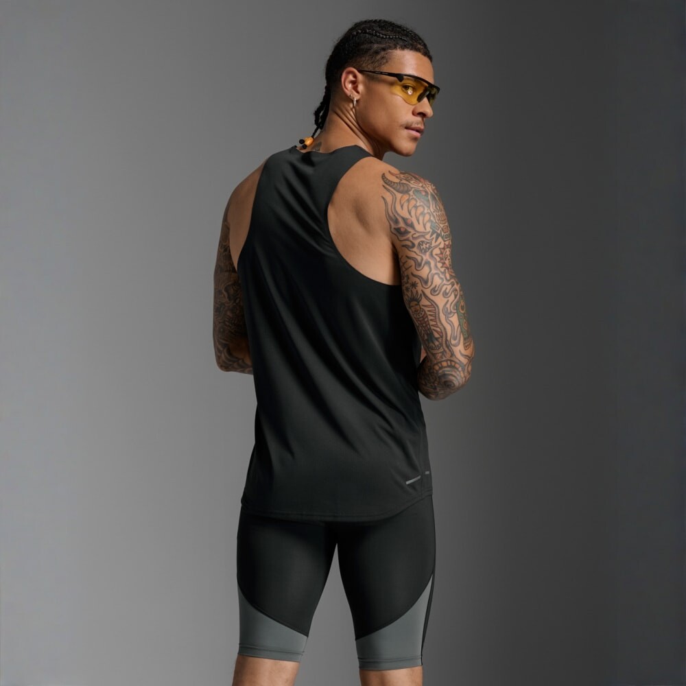 Bividi Running Light Speed Tech Singlet Hombre Black/black Reflective