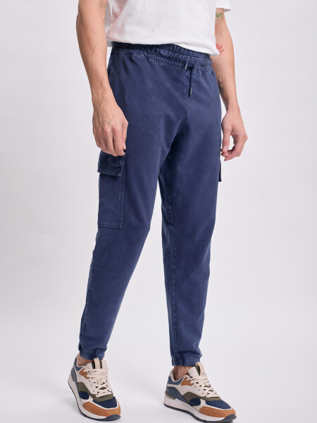 Pantalón deportivo cargo jogger Azul Marino