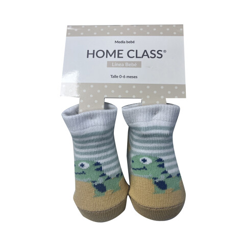 Medias Bebé Home Class Diseños Surtidos 0 a 6 Meses Unisex