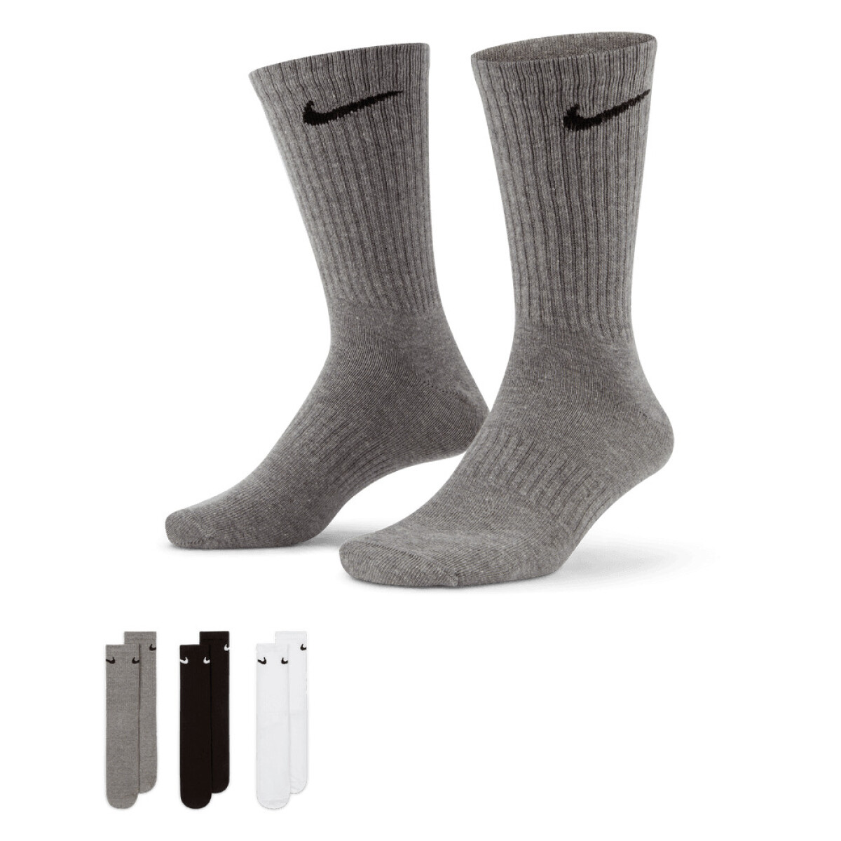 Medias Nike Everyday Ltwt Crew 3-Pack Unisex - Multicolor 