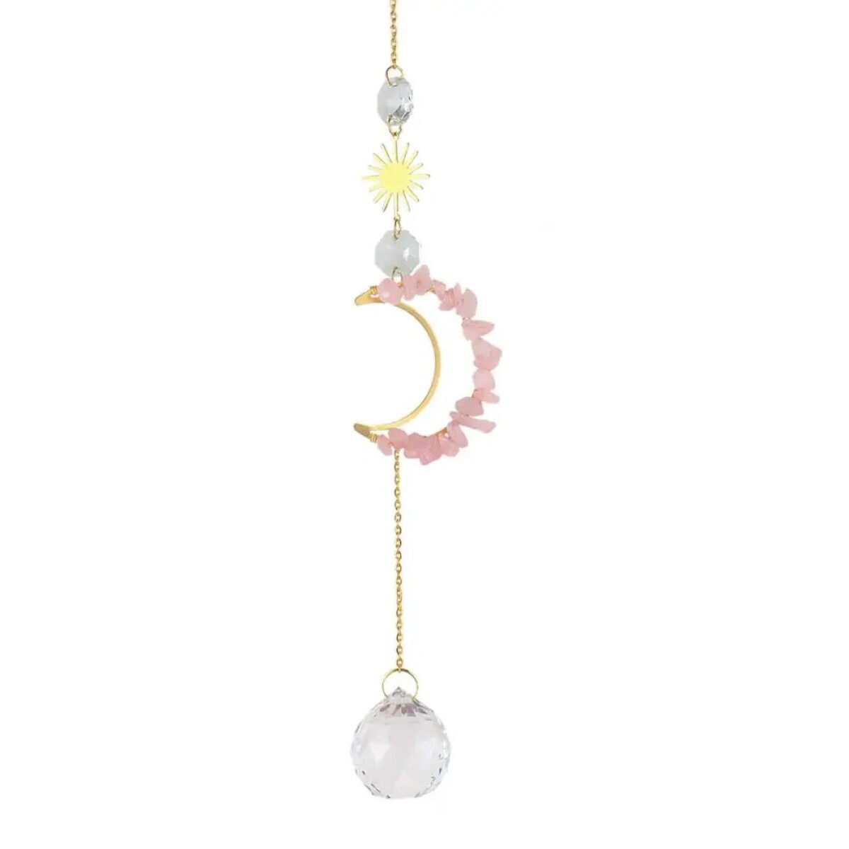Atrapasol Media Luna 1 Colgante - Rosa 