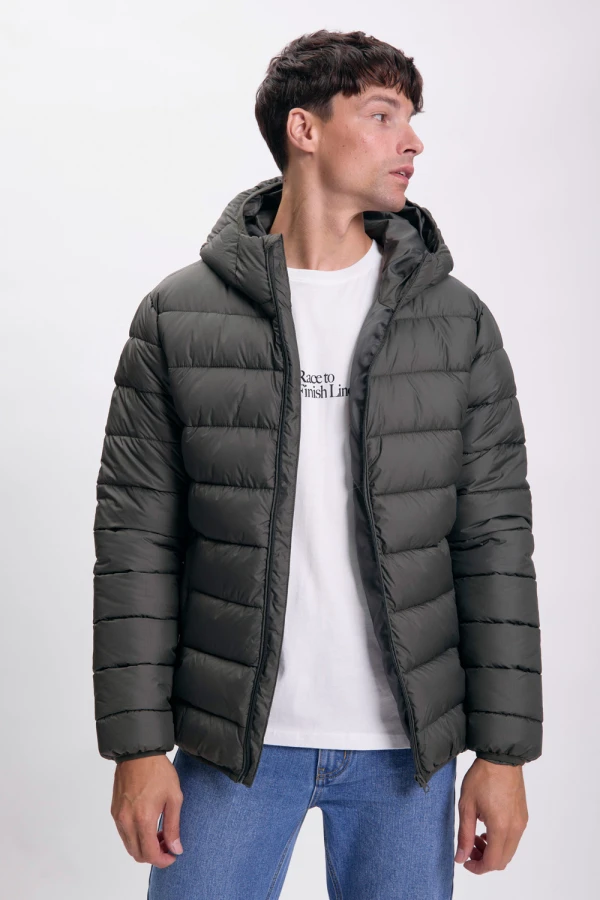 Campera capitoneada Verde