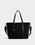 Shopper Clasico Cartera Shopper Con Correa - Negro