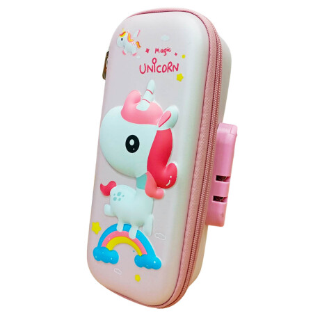 Cartuchera Escolar Rigida 3d Infantil Con Clave Niños Esc005004-unic