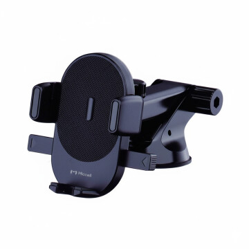 Soporte Celular Auto Ventosa MiCell Sopapa Brazo Extensible Color Negro