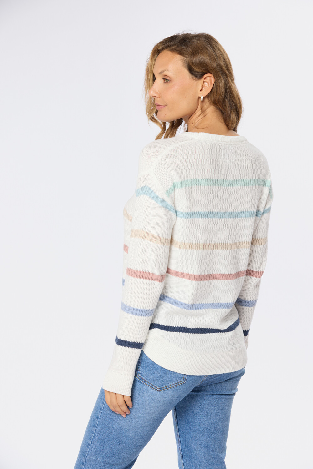 BUZO TEJIDO RAYADO Beige